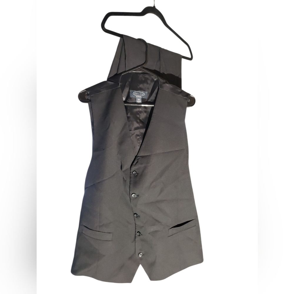 Black Formal Vest and Tie Set